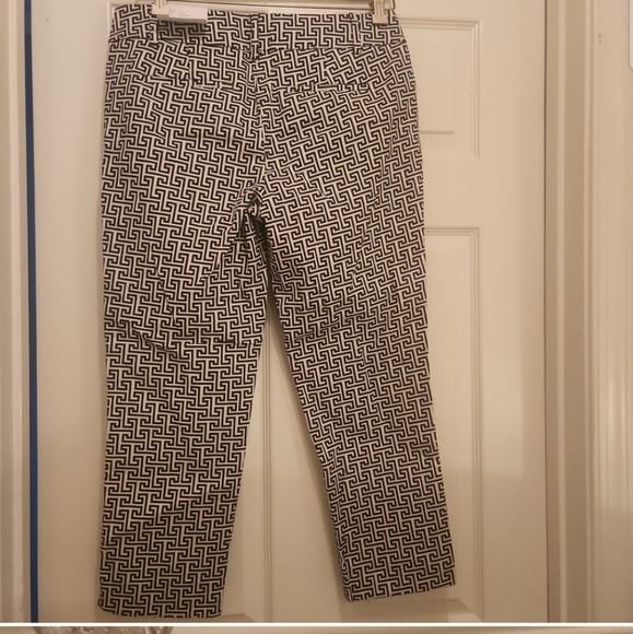 Geographic Graphic Print Slacks Loft - Picture 4 of 7